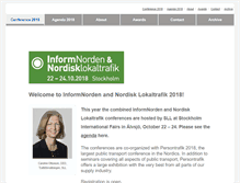 Tablet Screenshot of nordicpublictransport.com